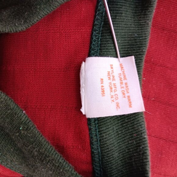 Boys 6/8 True Vintage Single Stitch T-Shirt Embroidered Basketball Hoop Ringer - Picture 6 of 6